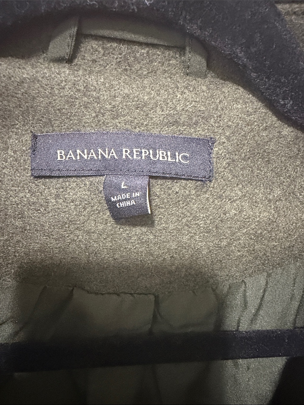 Banana Republic Women's Charcoal Wool Peacoat